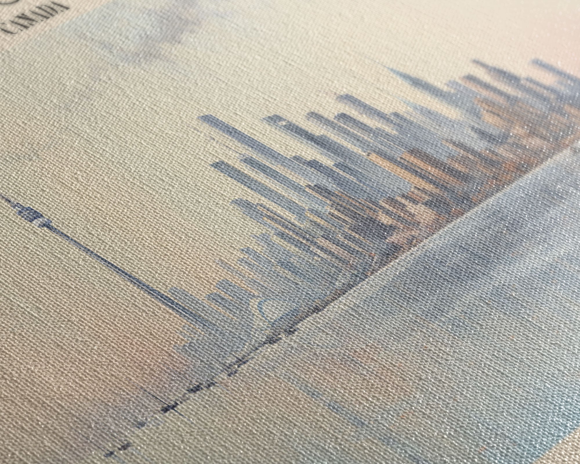 CN Tower Framed Canvas Print Travel Poster | Wall Art | Home Decor | Gift For Travel Lover | Wall Hanging | Original Art