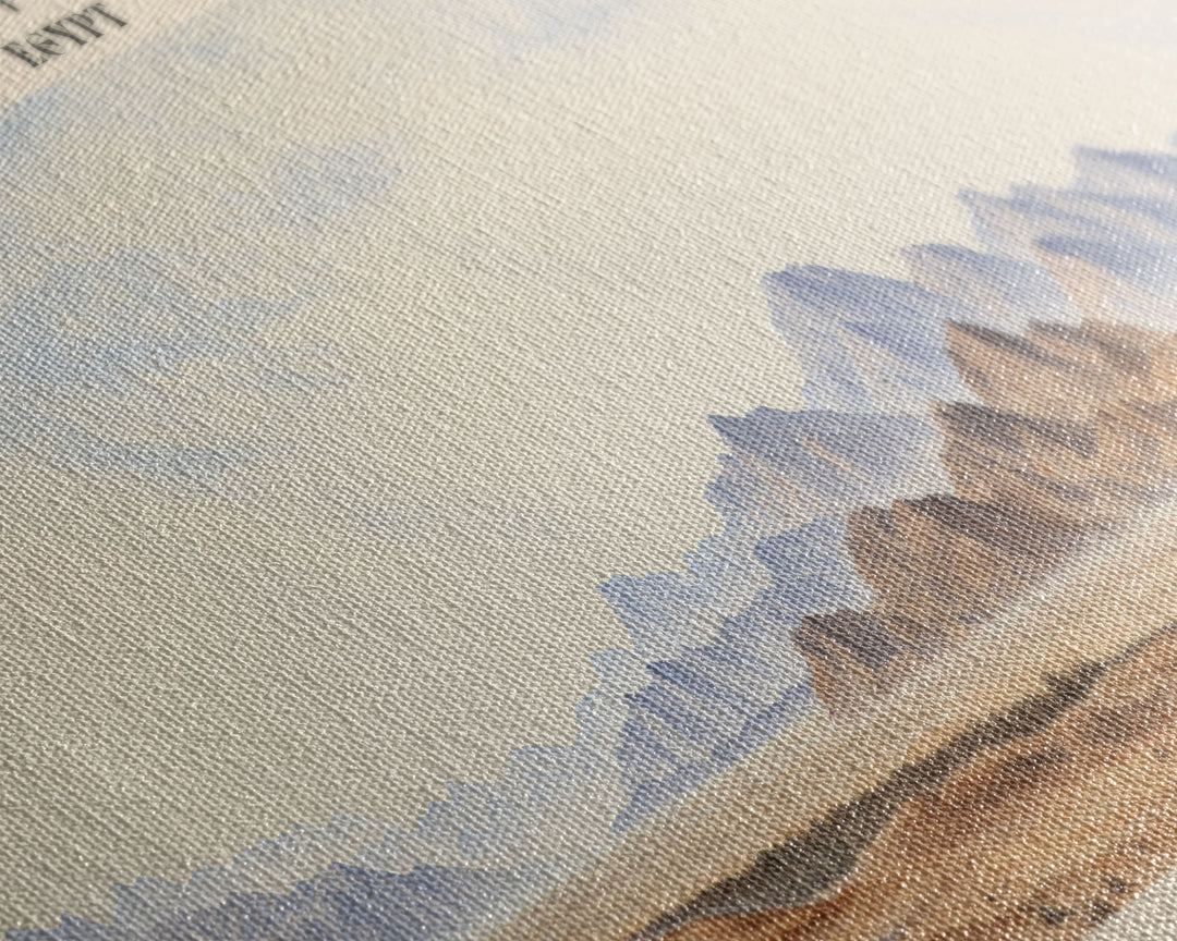 Mount Sinai Retro Style Travel Poster - Framed Canvas Print - COUNTRY Travel Decor | Vintage Style Home Decor - Travel Print - Wall Art