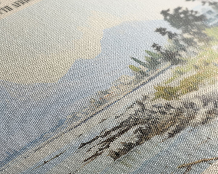 Robben Island Framed Canvas Print Travel Poster | Wall Art | Home Decor | Gift For Travel Lover | Wall Hanging | Original Art