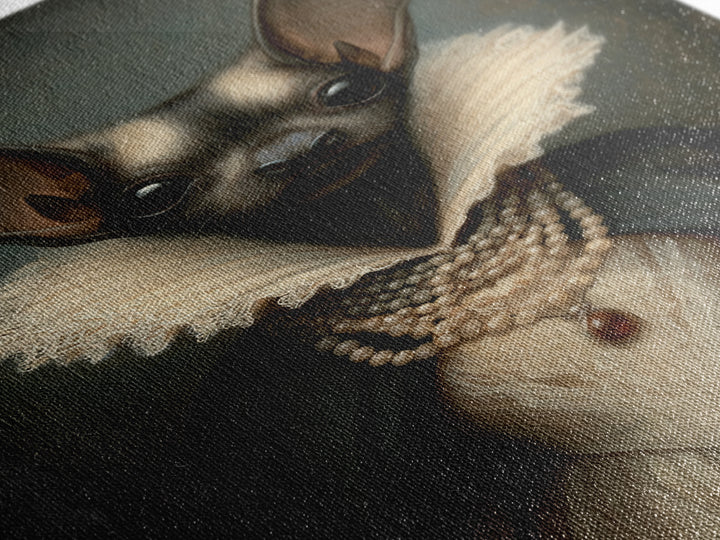 Bat Countess, Victorian Animal Portrait, Halloween Art, Gothic Whimsy Decor, Anthropomorphic Costume Art
