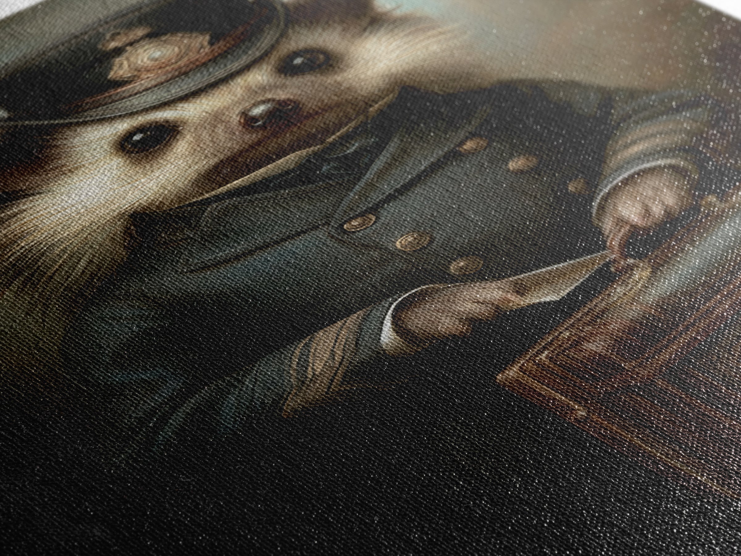 Hedgehog Postmaster, Victorian Animal Portrait, Halloween Art, Gothic Whimsy Decor, Anthropomorphic Costume Art