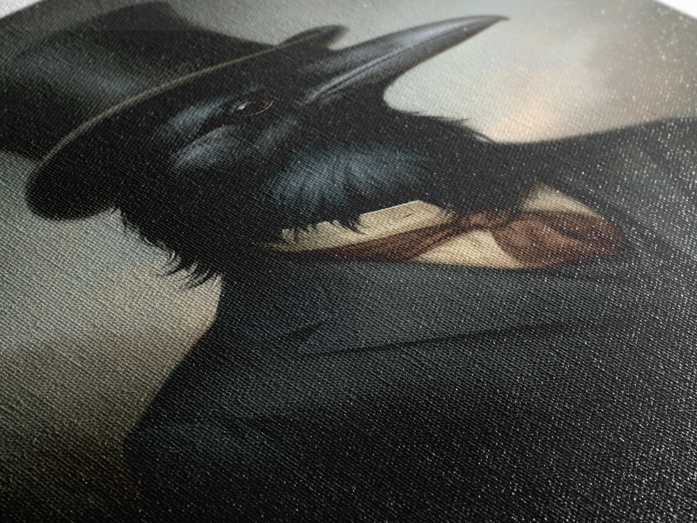 Crow Undertaker, Victorian Animal Portrait, Halloween Art, Gothic Whimsy Decor, Anthropomorphic Costume Art