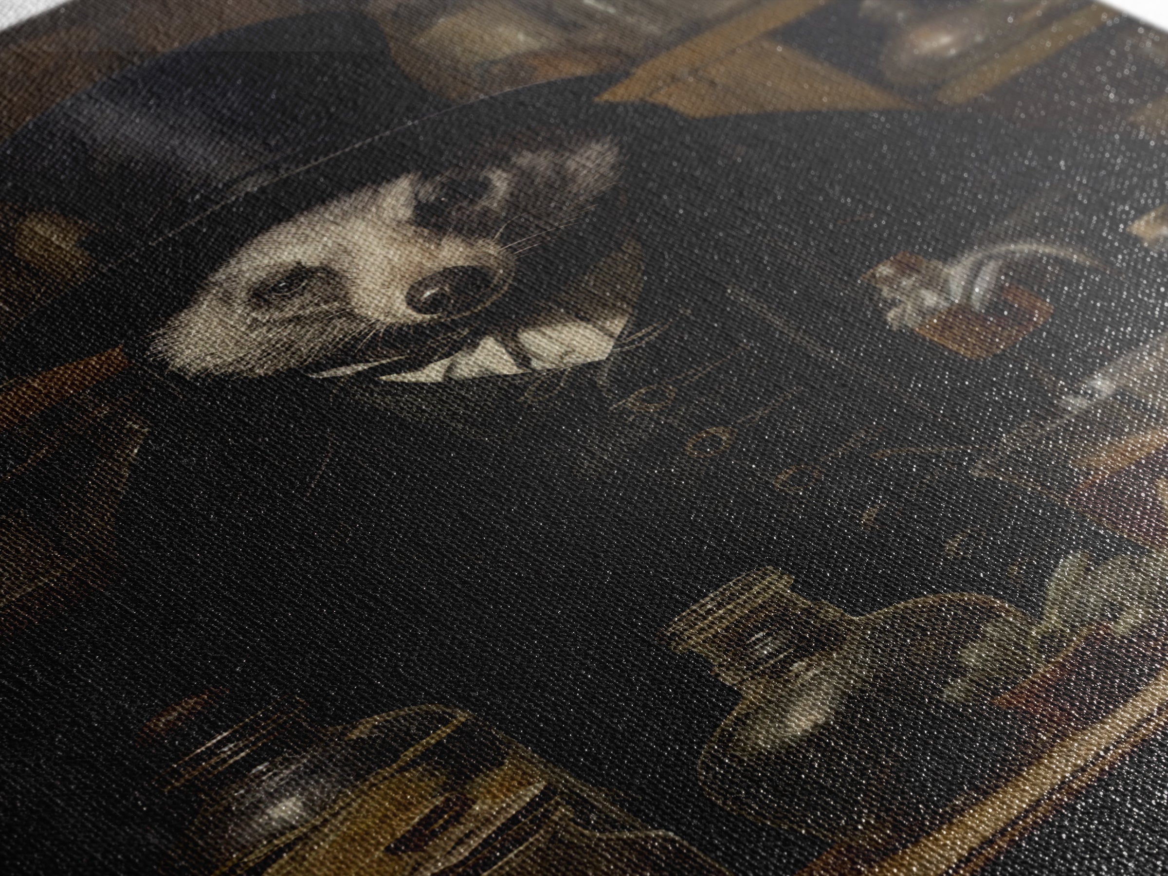 Badger Apothecary, Victorian Animal Portrait, Halloween Art, Gothic Whimsy Decor, Anthropomorphic Costume Art