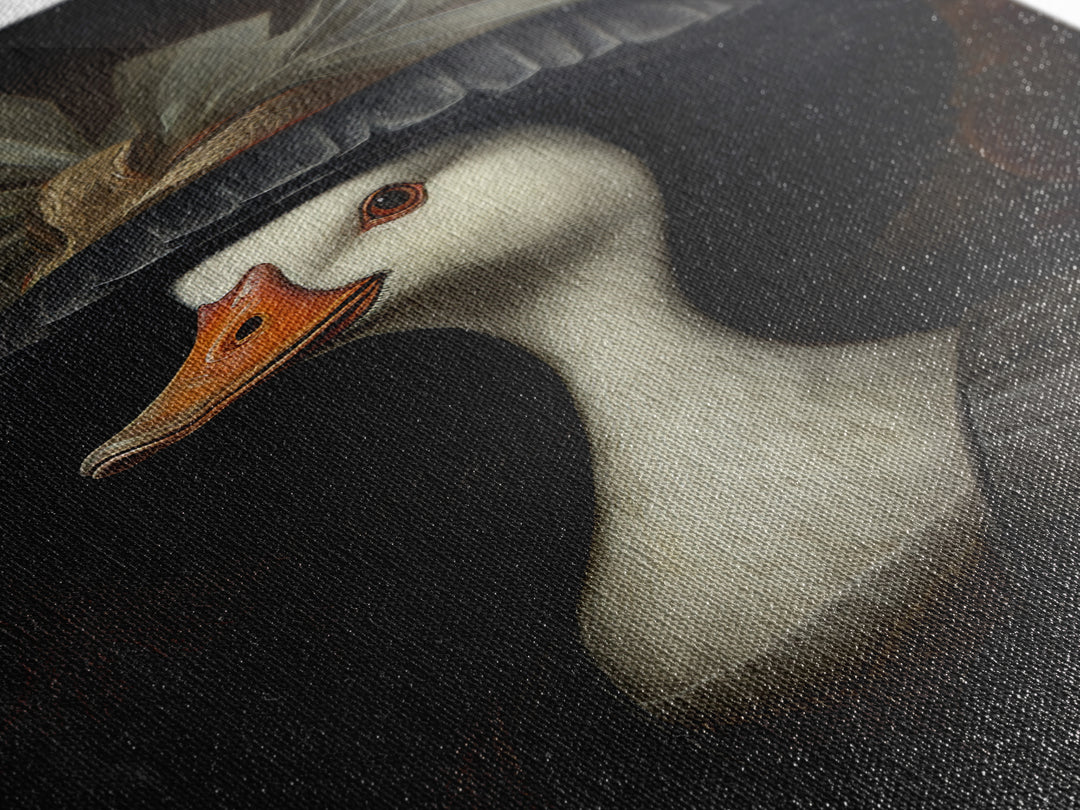 Goose Matron, Victorian Animal Portrait, Halloween Art, Gothic Whimsy Decor, Anthropomorphic Costume Art