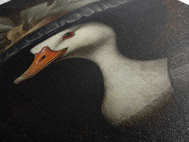 Goose Matron, Victorian Animal Portrait, Halloween Art, Gothic Whimsy Decor, Anthropomorphic Costume Art