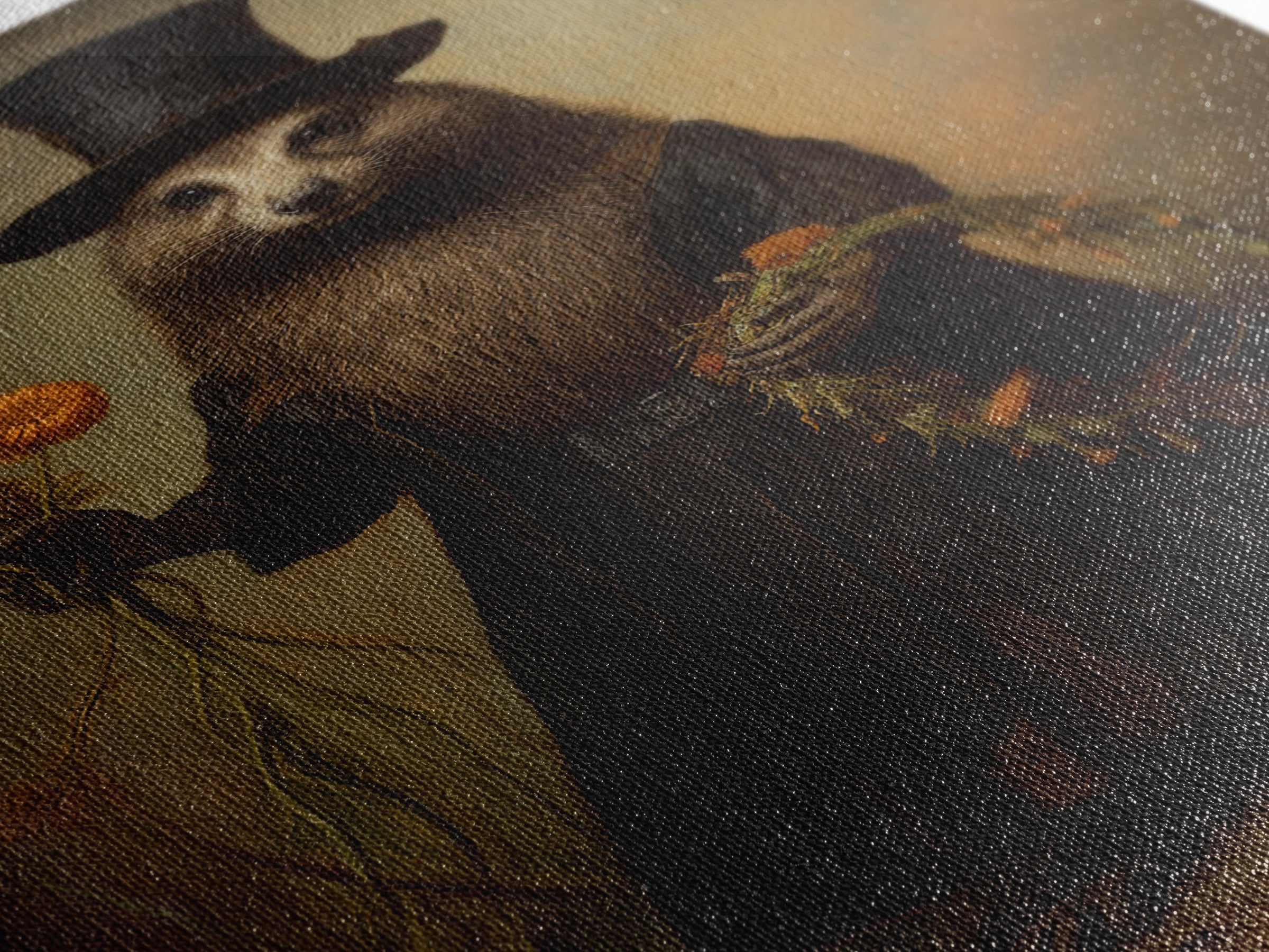 Marmot Gardener, Victorian Animal Portrait, Halloween Art, Gothic Whimsy Decor, Anthropomorphic Costume Art