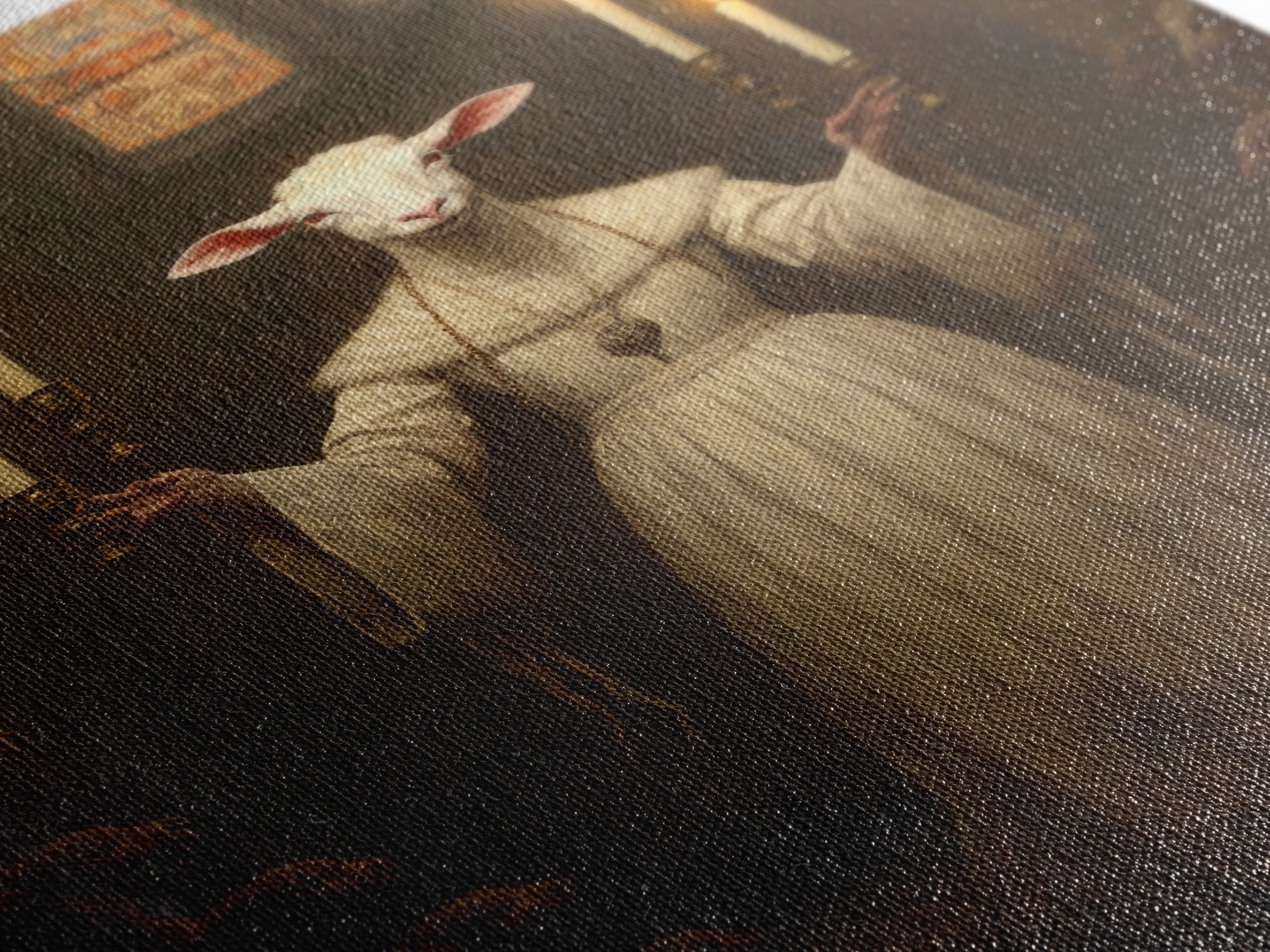 Lamb Choir Mistress, Victorian Animal Portrait, Halloween Art, Gothic Whimsy Decor, Anthropomorphic Costume Art