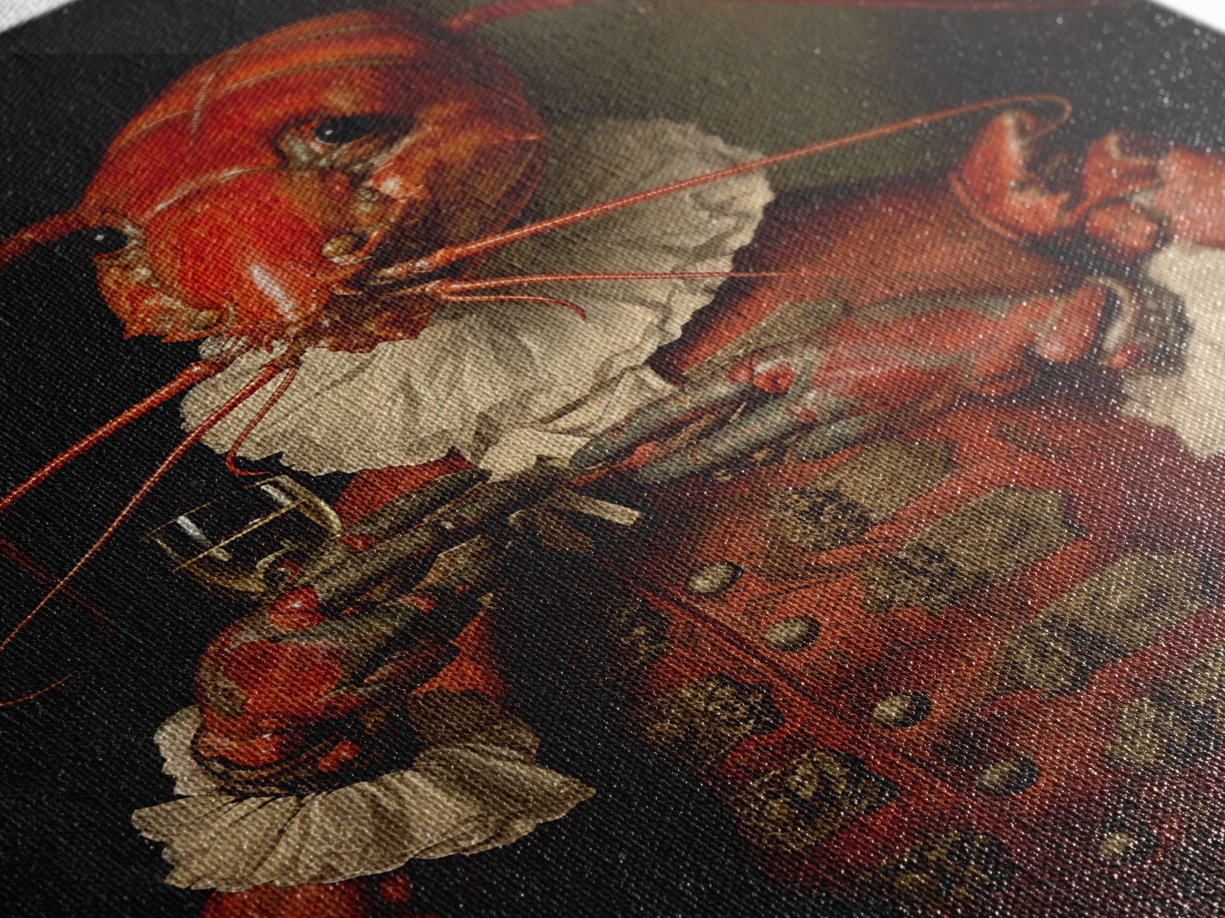 Lobster Earl, Victorian Animal Portrait, Halloween Art, Gothic Whimsy Decor, Anthropomorphic Costume Art