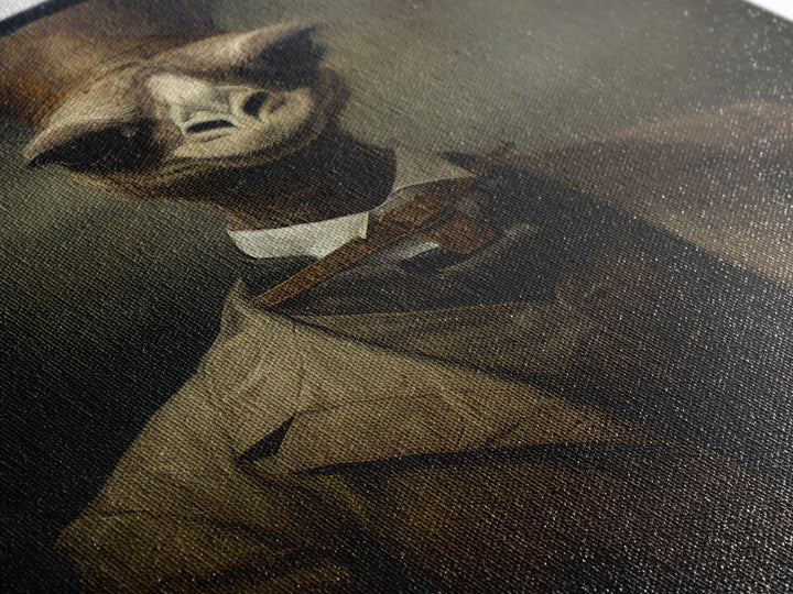Camel Diplomat, Victorian Animal Portrait, Halloween Art, Gothic Whimsy Decor, Anthropomorphic Costume Art