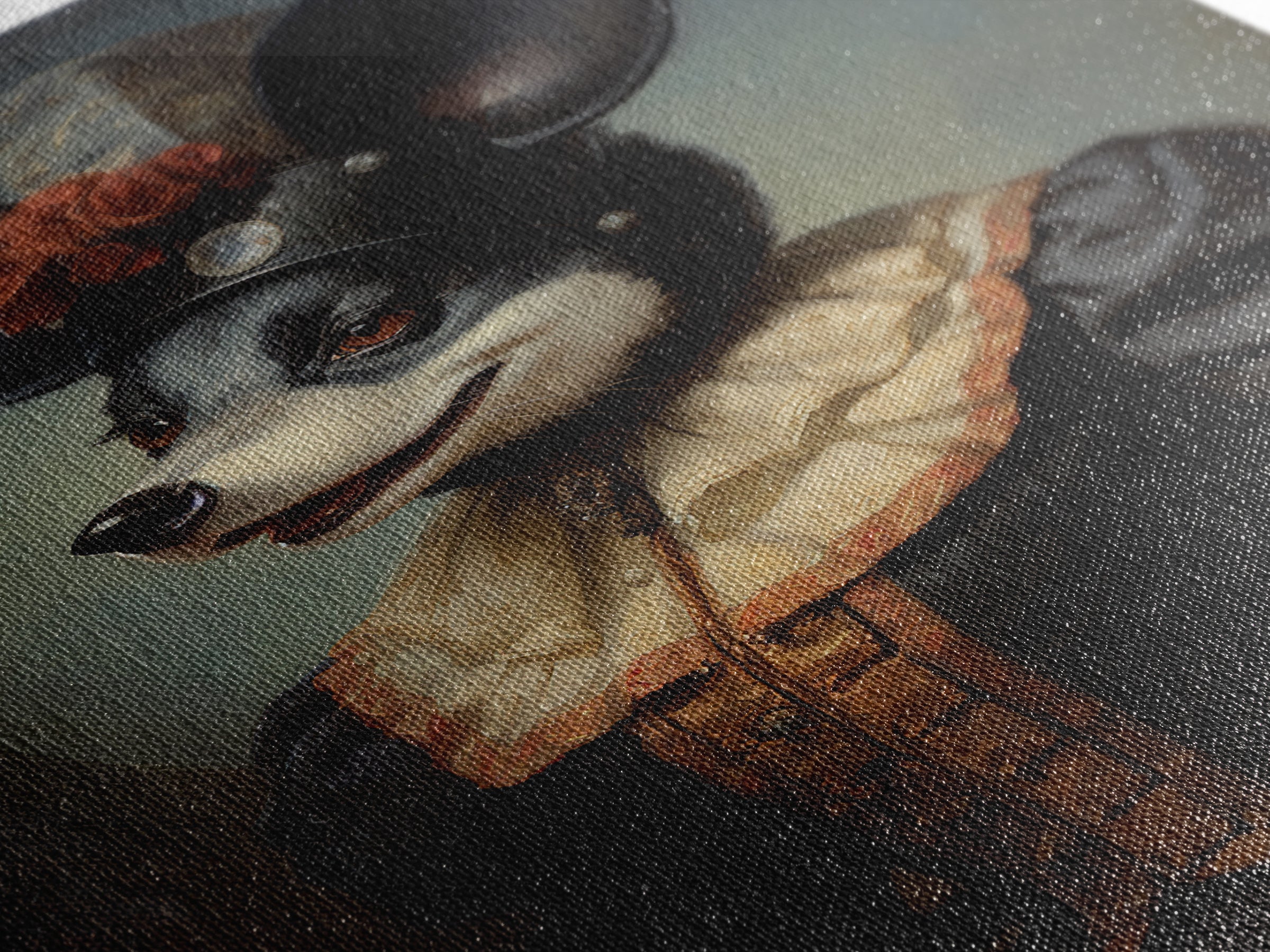 Orca Baroness, Victorian Animal Portrait, Halloween Art, Gothic Whimsy Decor, Anthropomorphic Costume Art