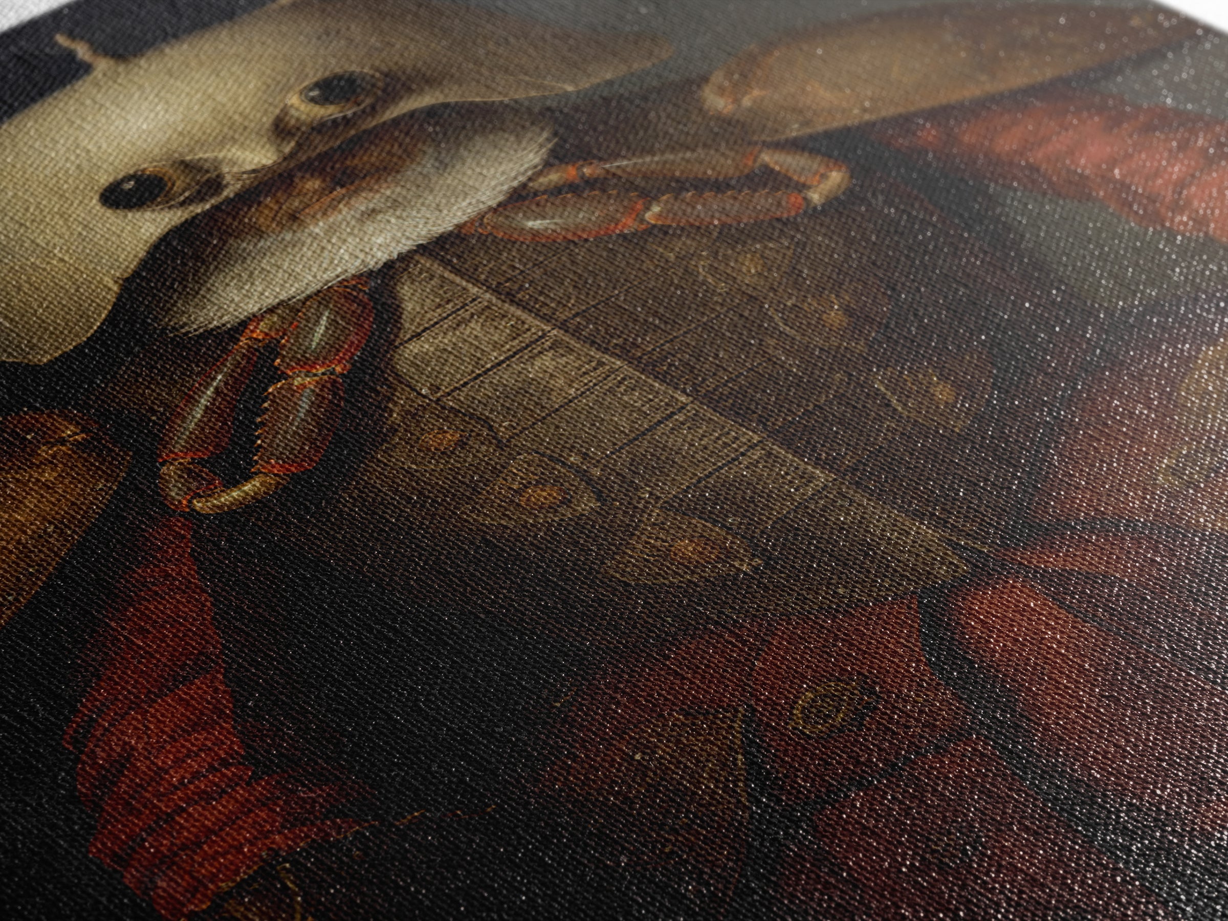 Crab Inspector, Victorian Animal Portrait, Halloween Art, Gothic Whimsy Decor, Anthropomorphic Costume Art