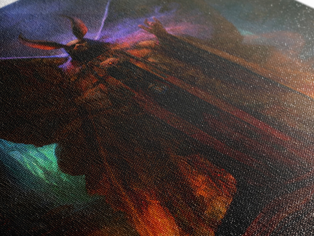 The Moth Prophet Of Kadath, Victorian Horror Portrait, Vertical Wall Art, Canvas Print, Gothic Wall Decor, Halloween Portrait Art