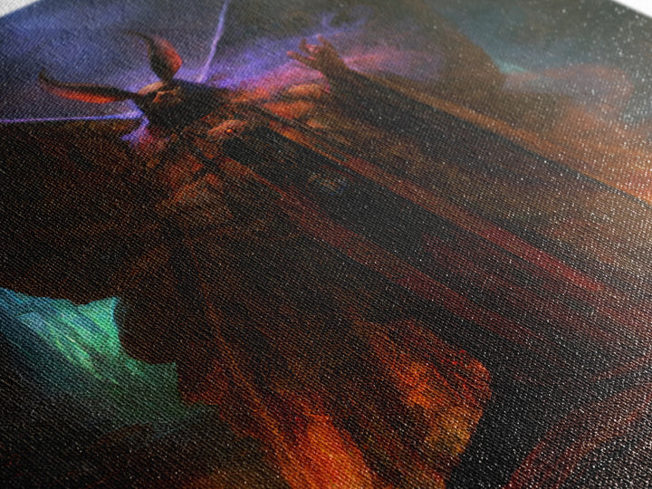 The Moth Prophet Of Kadath, Victorian Horror Portrait, Vertical Wall Art, Canvas Print, Gothic Wall Decor, Halloween Portrait Art