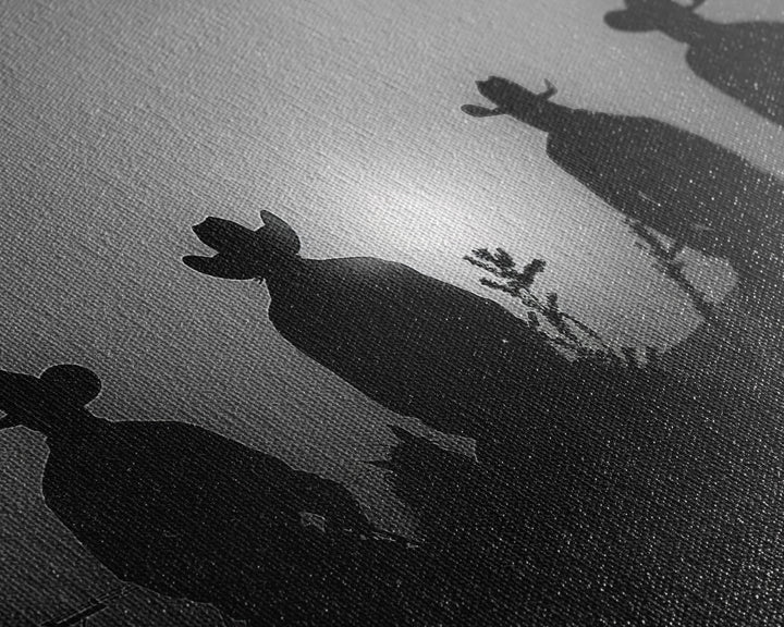 Cowboy Prints Framed Wall Art, Western Decor, Black and White Photography, Western Decor, Wild West Art, Cowboy Art, Wild West Art Print