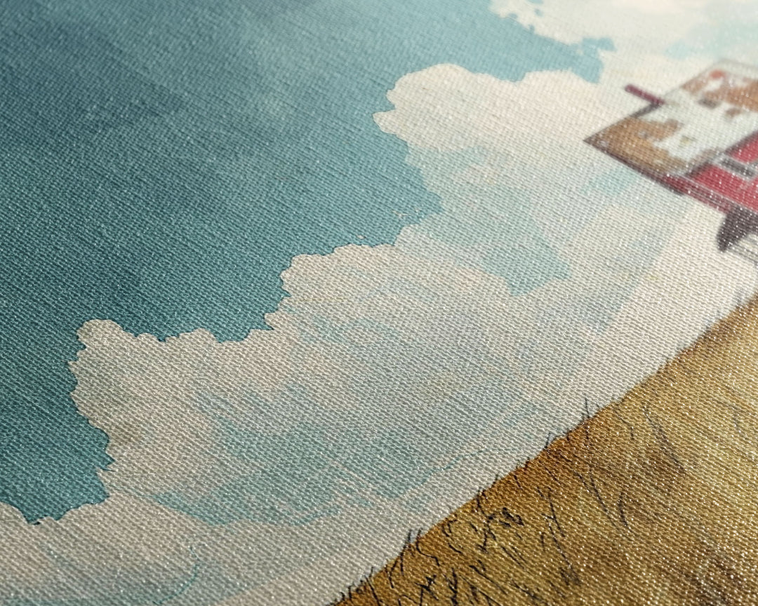 Scenic Landscape Painting Print Of An Abandoned Farm, Original Painting, Art Print, Wood Frame Wall Art, Rustic Decor, Farmhouse Art