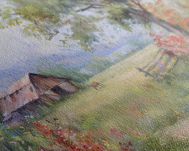 Primitive / Rustic Wall Art | Framed Canvas Print | Home Decor Gift | Housewarming Gift | Vintage Country Art | Minimalist Watercolor