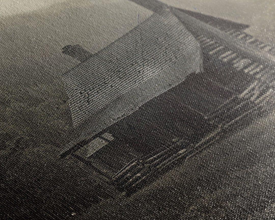 Cabin Wall Art Framed Canvas Print Or Metal Art Print, Pine Forest, Tin Type Photography Style Wall Art, Rustic Farmhouse / Western Decor