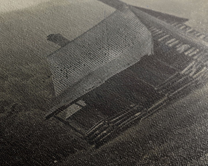 Cabin Wall Art Framed Canvas Print Or Metal Art Print, Pine Forest, Tin Type Photography Style Wall Art, Rustic Farmhouse / Western Decor