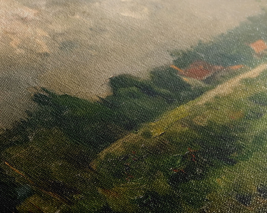 Vintage Landscape Art Print | Vintage Painting | Wall Art | Large Print | Landscape Painting | Fall Art Print | Framed Canvas Or Metal Art