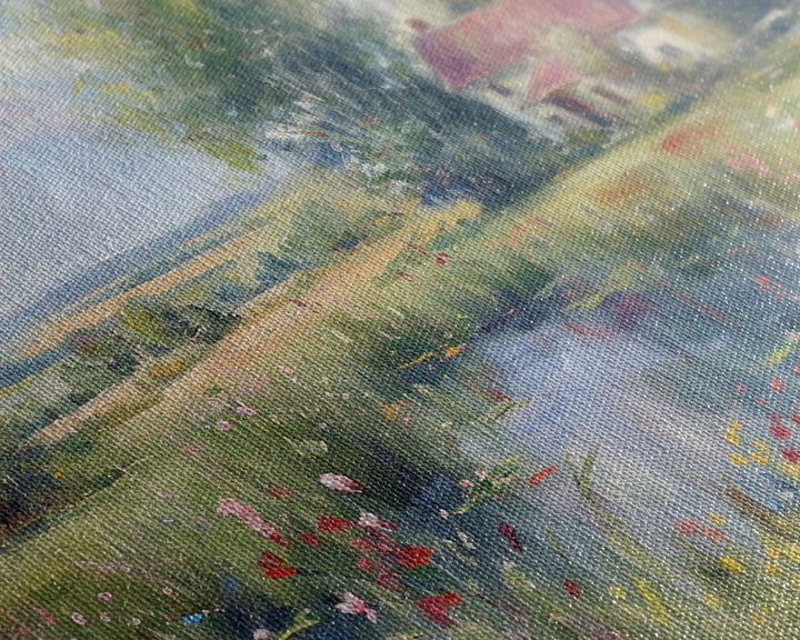 Cottagecore Farmhouse Print, Framed Wall Art, Wood Frame Art, Metal Print, Wall Art, Large Art, Landscape Painting, Country Decor