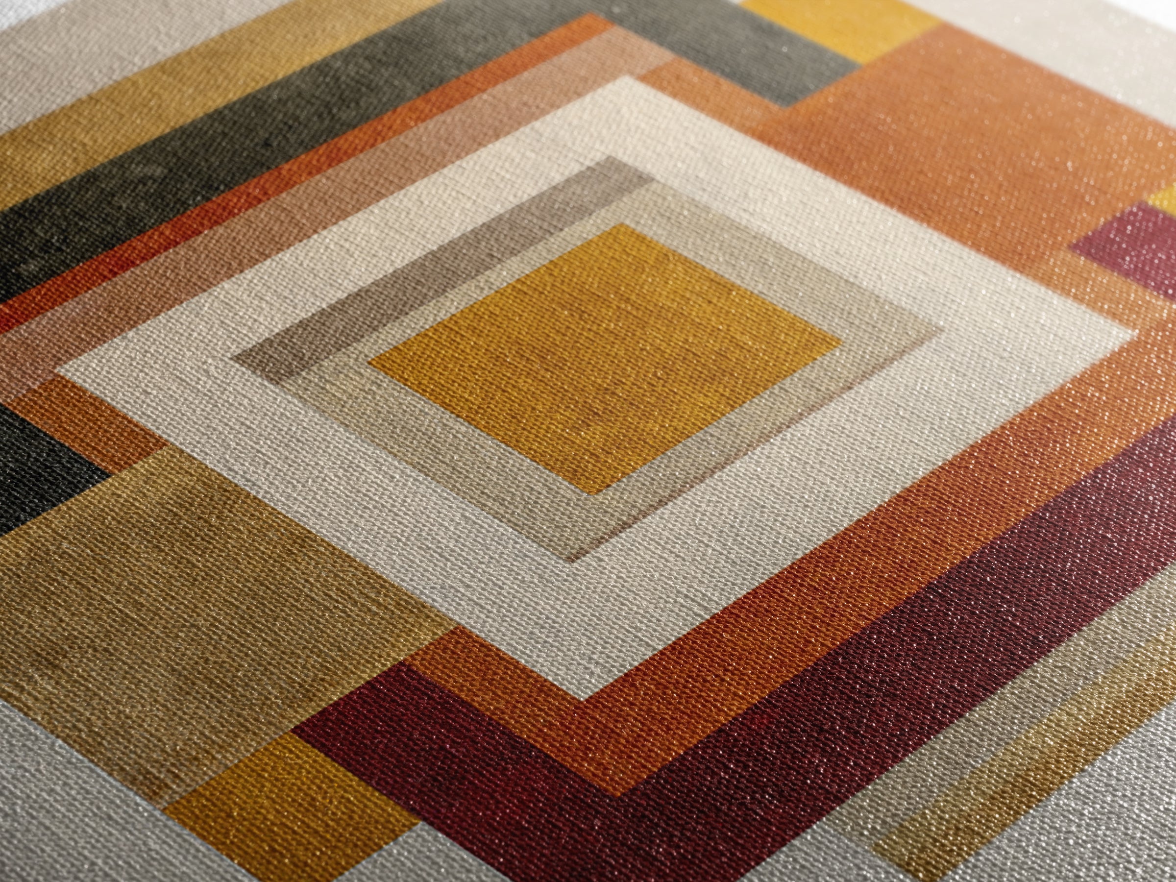 Modern Geometric Composition for Living Spaces Canvas Print, Wall Art, Abstract Wall Art, Living Room Decor, WAL-1x1-100