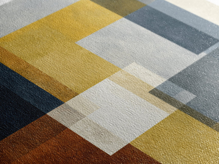 Modern Geometric Composition for Living Spaces Canvas Print, Wall Art, Home Decor, Living Room Decor, Abstract Art, WAL-1x1-4