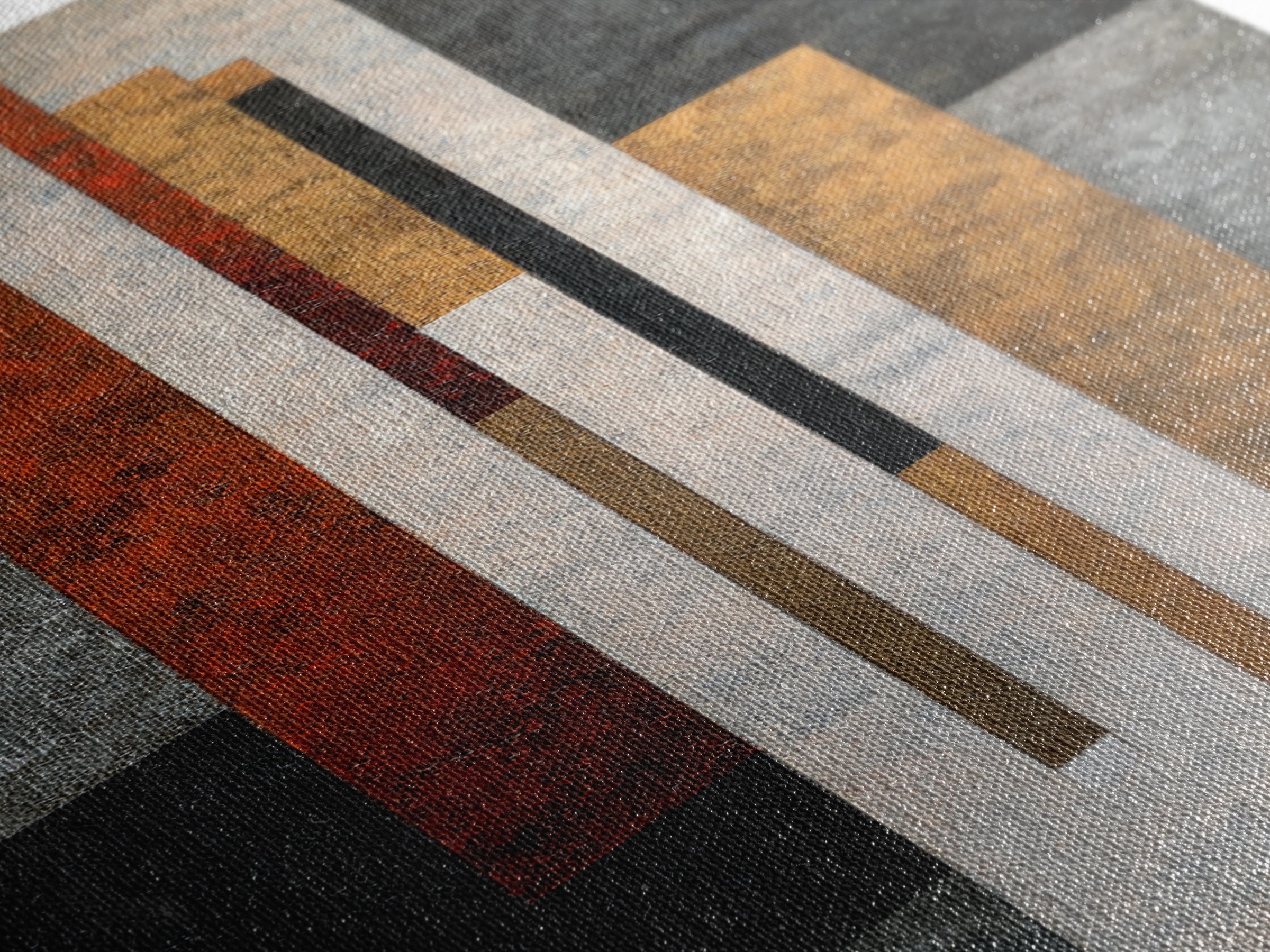 Modern Geometric Composition for Living Spaces Canvas Print, Wall Art, Home Decor, Living Room Decor, Abstract Art, WAL-1x3-16