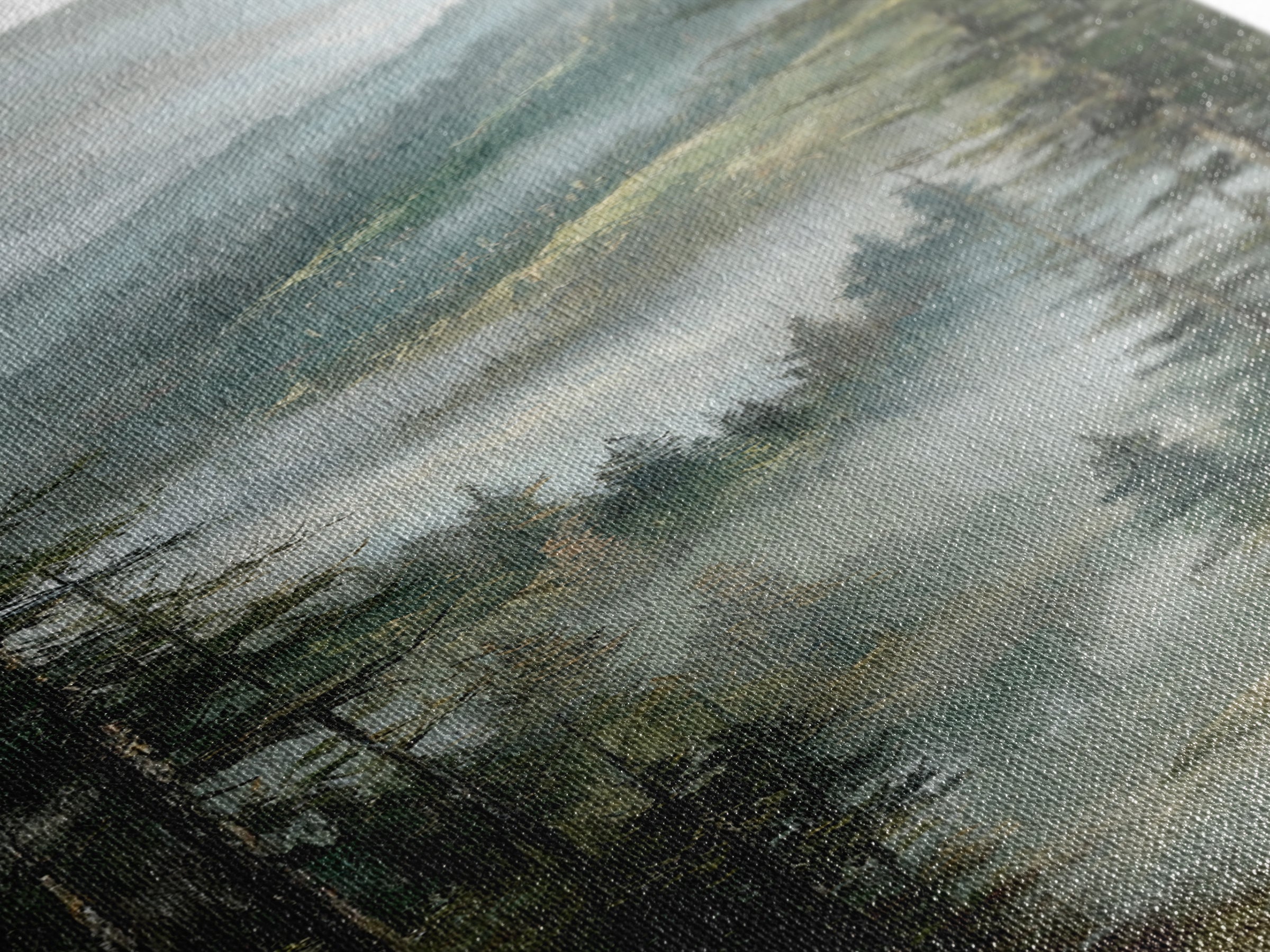 Moody Forest Landscape Canvas Print, Wall Art, Room Decor, Living Room Decor, Fine Art, Printable Wall Art, Wall Hangings, WAL-1x3-94