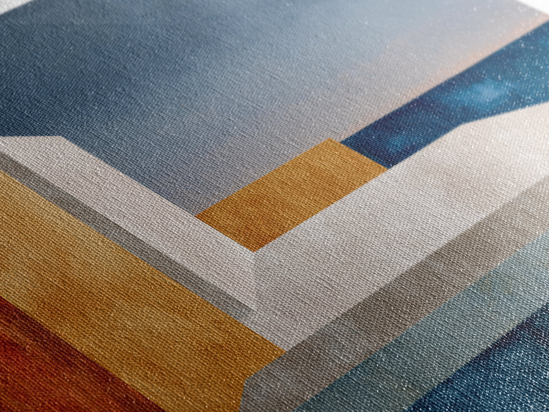 Modern Geometric Composition for Living Spaces Canvas Print, Wall Art, Wall Decor, Living Room Decor, Abstract Art, WAL-2x1-48