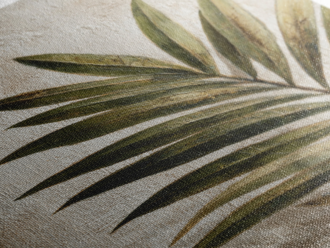 Tropical Palm Leaf Painting Framed Canvas Print, Wall Art, Home Decor, Living Room Decor, Fine Art, Digital Wall Art, WAL-2x3-48