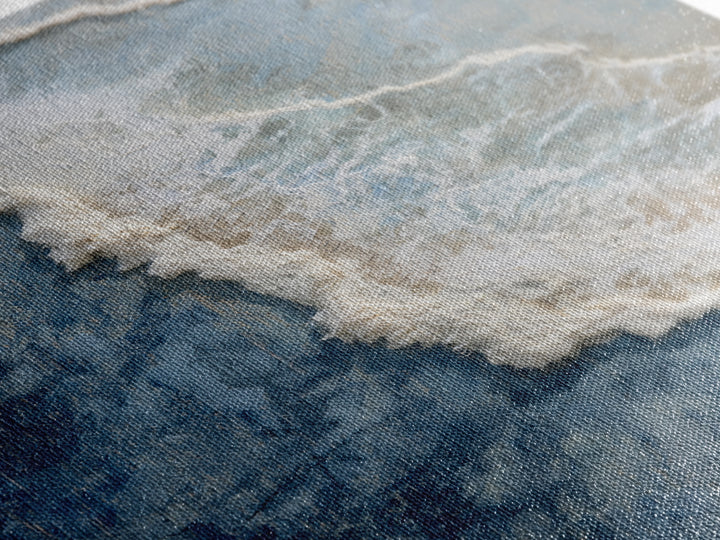 Coastal Aerial Water Study Canvas Print, Wall Art, Large Wall Art, Living Room Decor, Fine Art, Abstract Wall Art, WAL-2x3-67