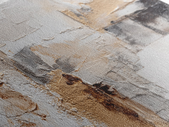 Luxury Neutral Plaster Texture Abstract Framed Canvas Print, Wall Art, Wall Art for Mom, Living Room Decor, Abstract Art, WAL-3x2-91