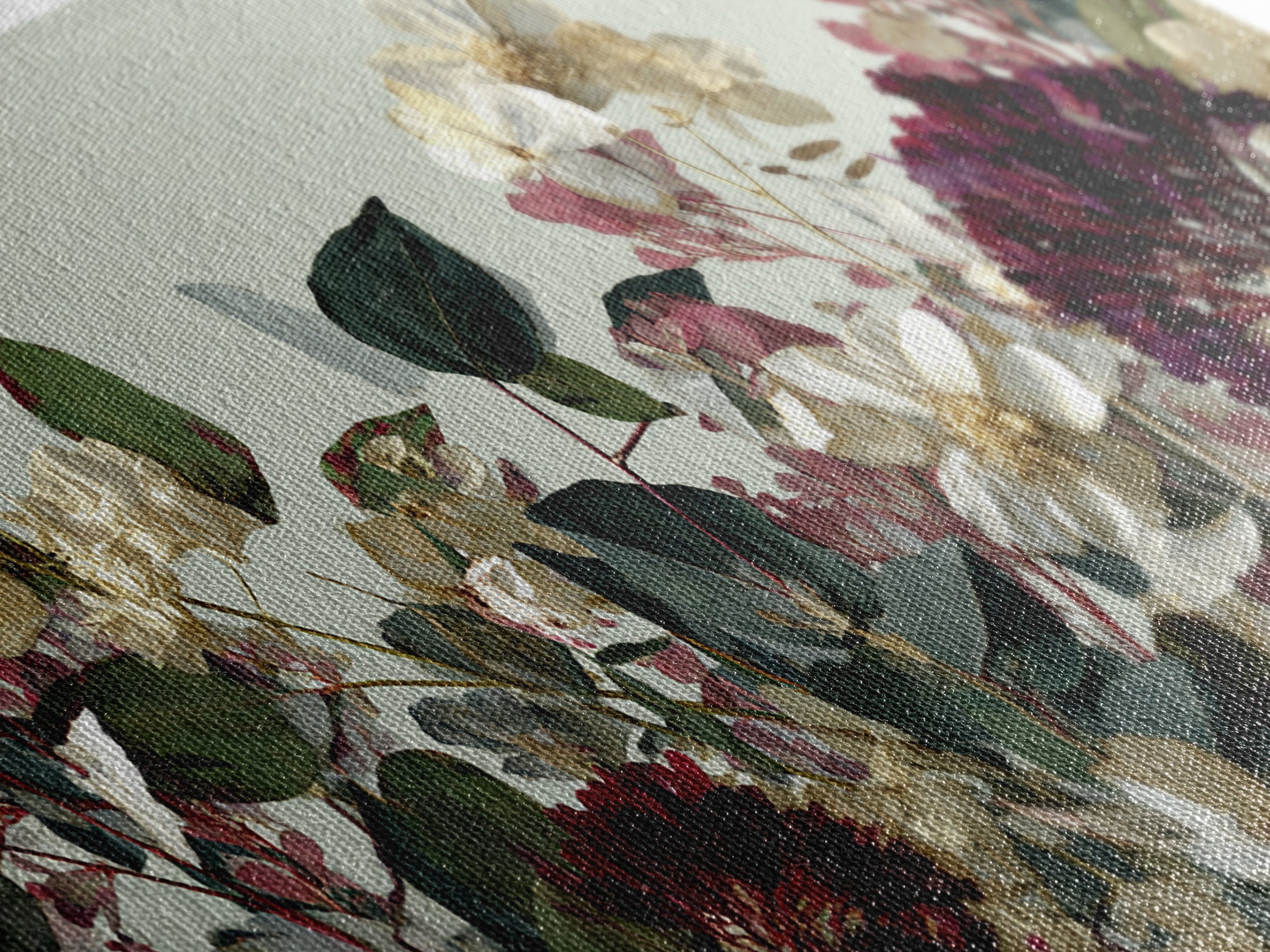 Pressed Flowers from a Wedding Bouquet Canvas Print, Wedding Art, Wedding Table Decor, Living Room Decor, Fine Art, Romance, WED-2x1-76