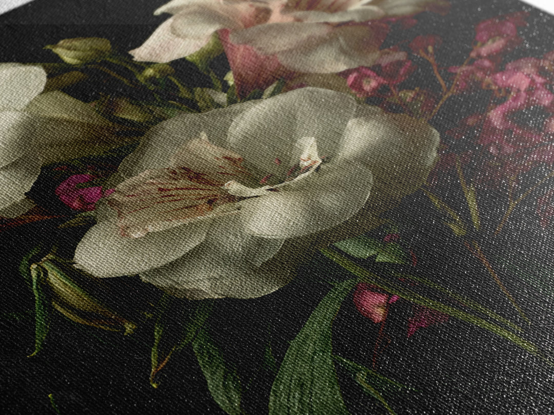 Classic Church Bells and Flowers Without Interior Framed Canvas Print, Wedding Art, Home Decor, Living Room Decor, Romance, WED-2x3-26