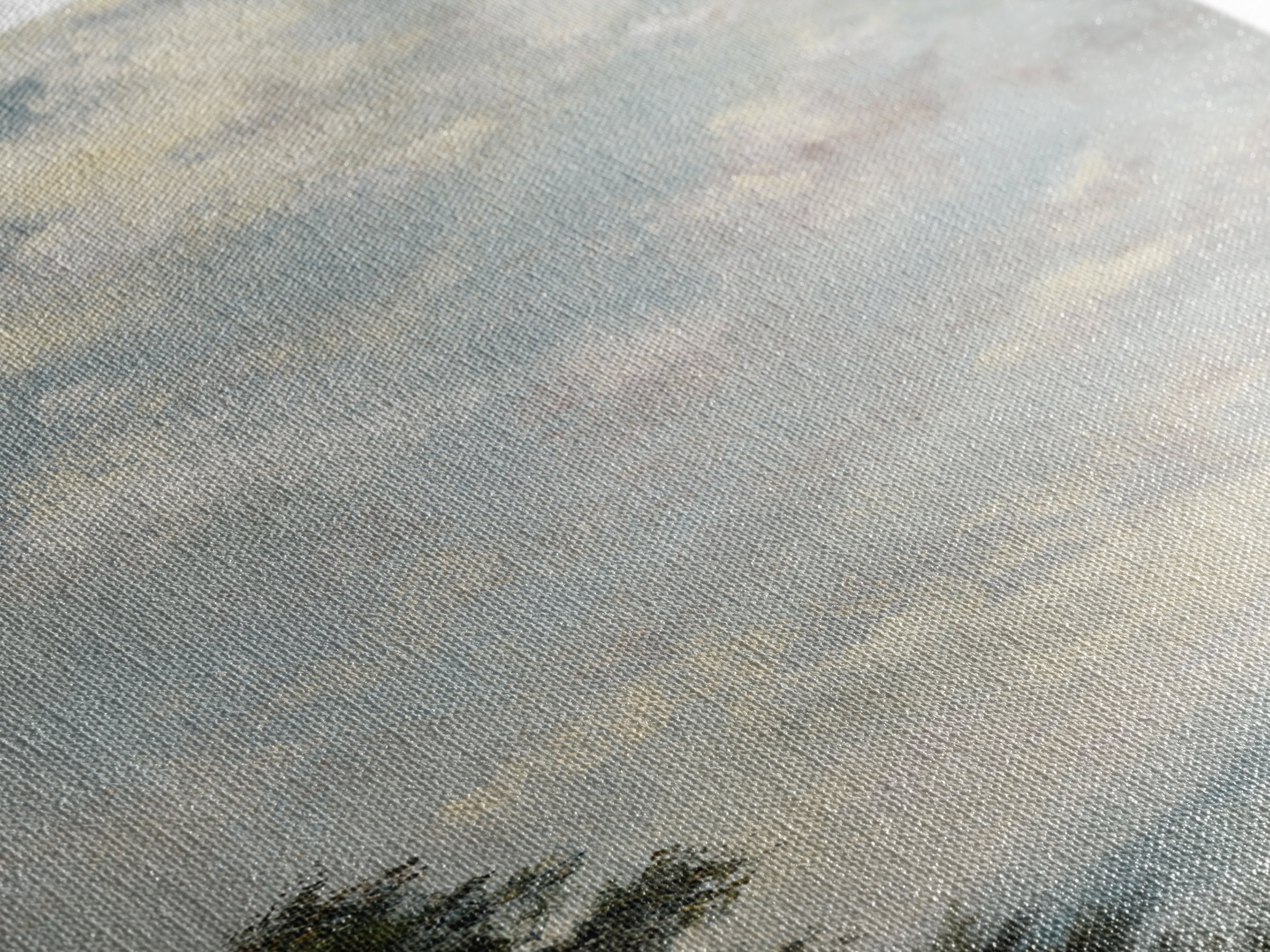 Blush Cloudscape with Dreamy Atmosphere Framed Canvas Print, Wedding Art, Neutral Decor, Living Room Decor, Abstract Art, WED-2x3-47