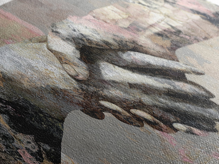Hands Nearly Touching Canvas Print, Wedding Art, Art, Living Room Decor, Abstract Art, Romance, Custom Wedding Gift, WED-3x1-80