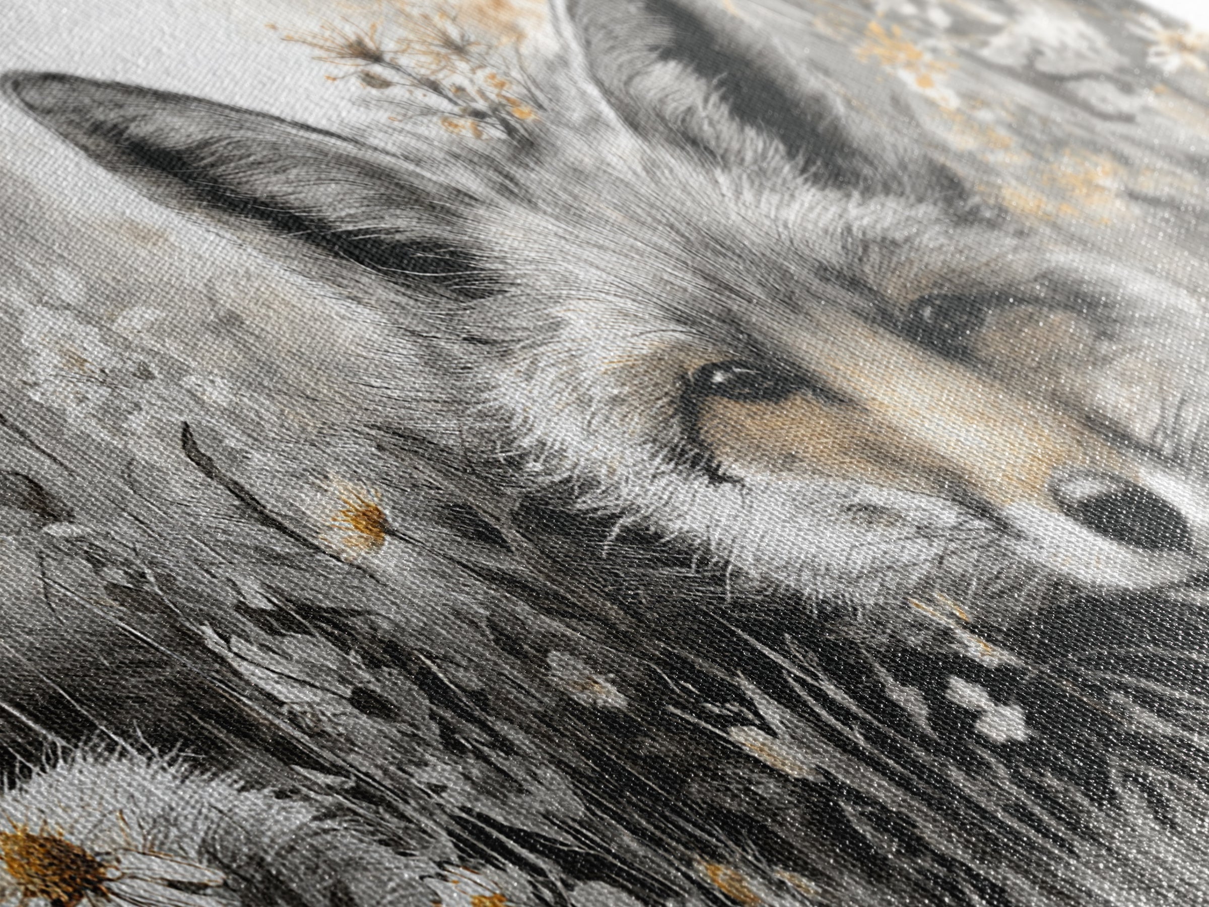 Fox Wearing a Tiny Crown Framed Canvas Print, Whimsical Art, Framed Wall Art, Living Room Decor, Oil Painting, Wonder, WHI-2x1-45