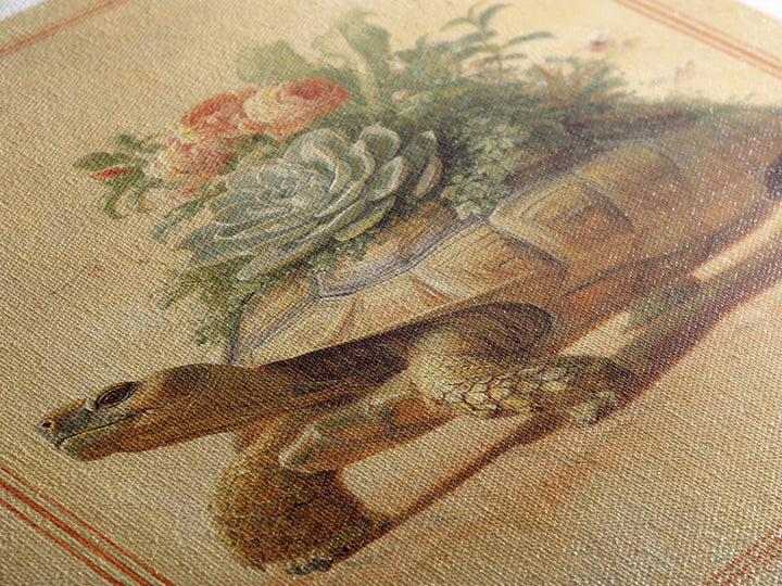 Turtle with Garden Growing on Shell Canvas Print, Whimsical Art, Art Print, Living Room Decor, Watercolor Art, Wonder, WHI-2x3-54