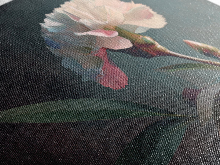 Robot Watering a Single Flower Canvas Print, Whimsical Art, Neutral Decor, Living Room Decor, Oil Painting, Wonder, Home Decor, WHI-3x2-73