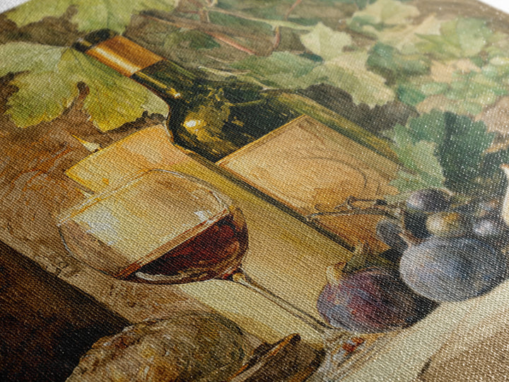 Wine Bottle and Glass Still Life Framed Canvas Print, Winery Art, Fine Art Print, Winery Decor, Fine Art, Vineyard, Wall Decor, WIN-1x1-74