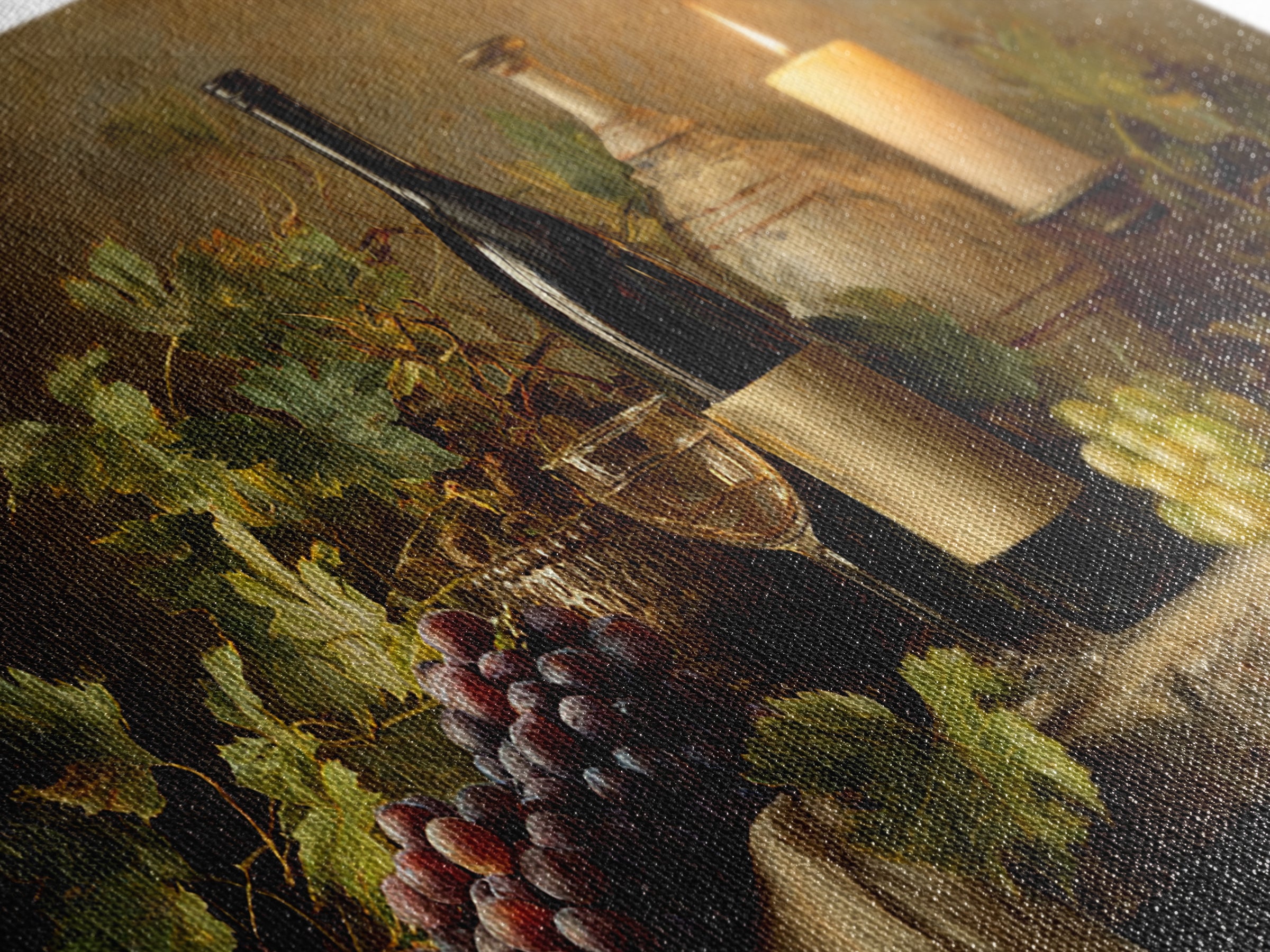 Wine Tasting Flight Rendered as Elegant Still Framed Canvas Print, Winery Art, Minimalist Decor, Winery Decor, Vineyard, WIN-2x1-30