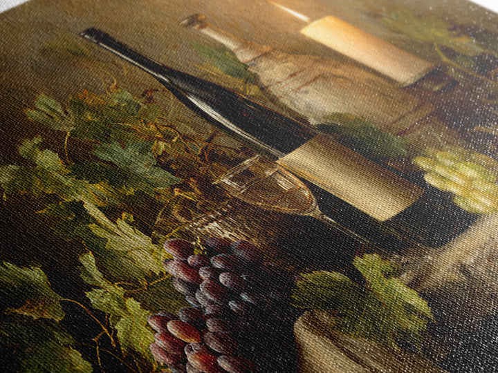 Wine Tasting Flight Rendered as Elegant Still Framed Canvas Print, Winery Art, Minimalist Decor, Winery Decor, Vineyard, WIN-2x1-30