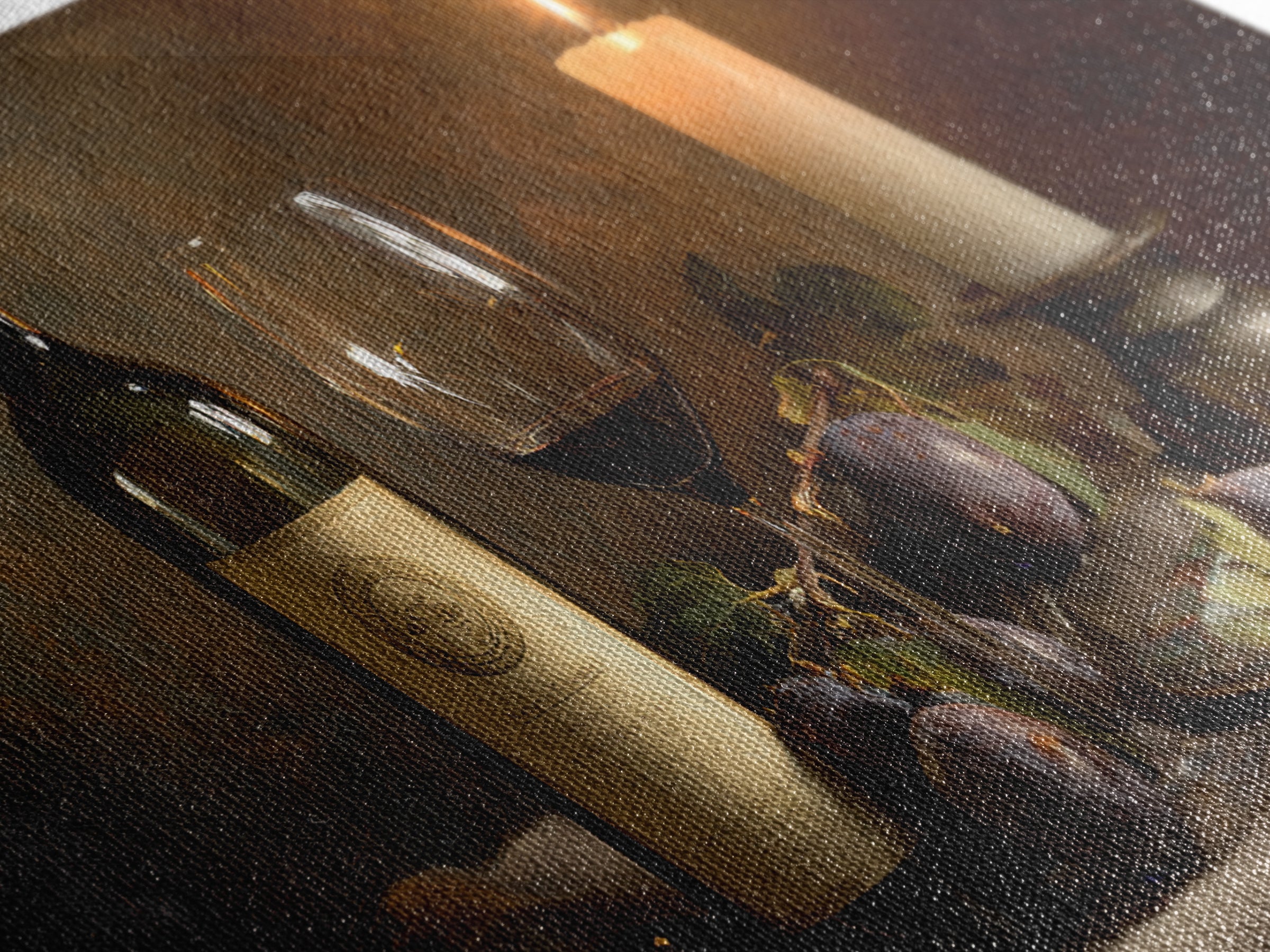 Wine Bottle and Glass Still Life Framed Canvas Print, Winery Art, Art, Winery Decor, Fine Art, Vineyard, Farmhouse Decor, WIN-2x1-46