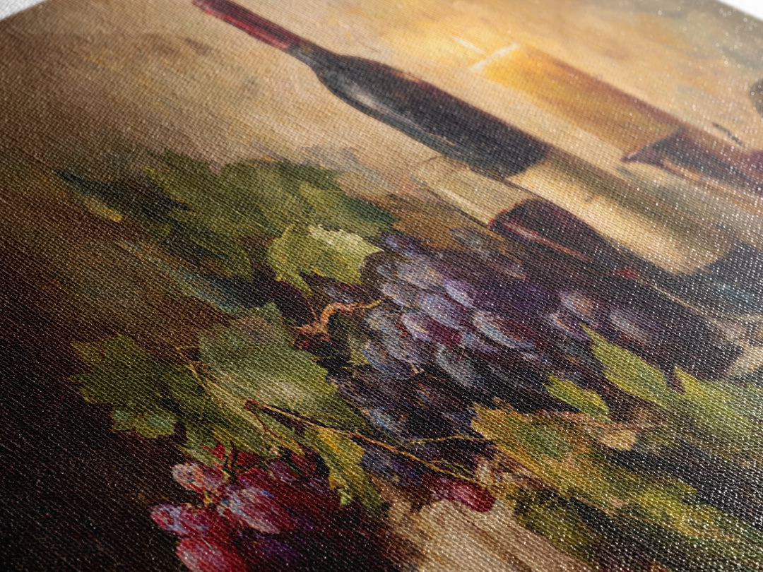 Tuscan Vineyard at Golden Hour Canvas Print, Winery Art, Landscape Art, Winery Decor, Abstract Art, Vineyard, Room Decor, WIN-2x1-71