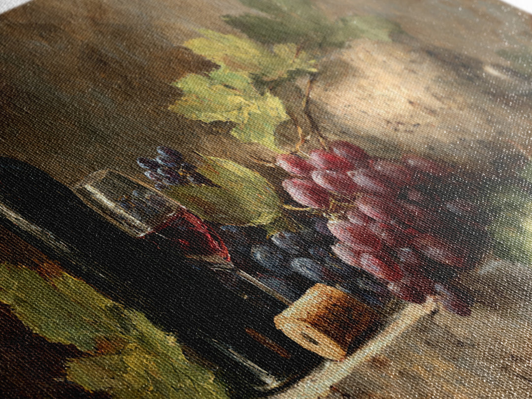 Wine Tasting Flight Rendered as Elegant Still Canvas Print, Winery Art, Painting, Winery Decor, Vineyard, Living Room Decor, WIN-2x1-78