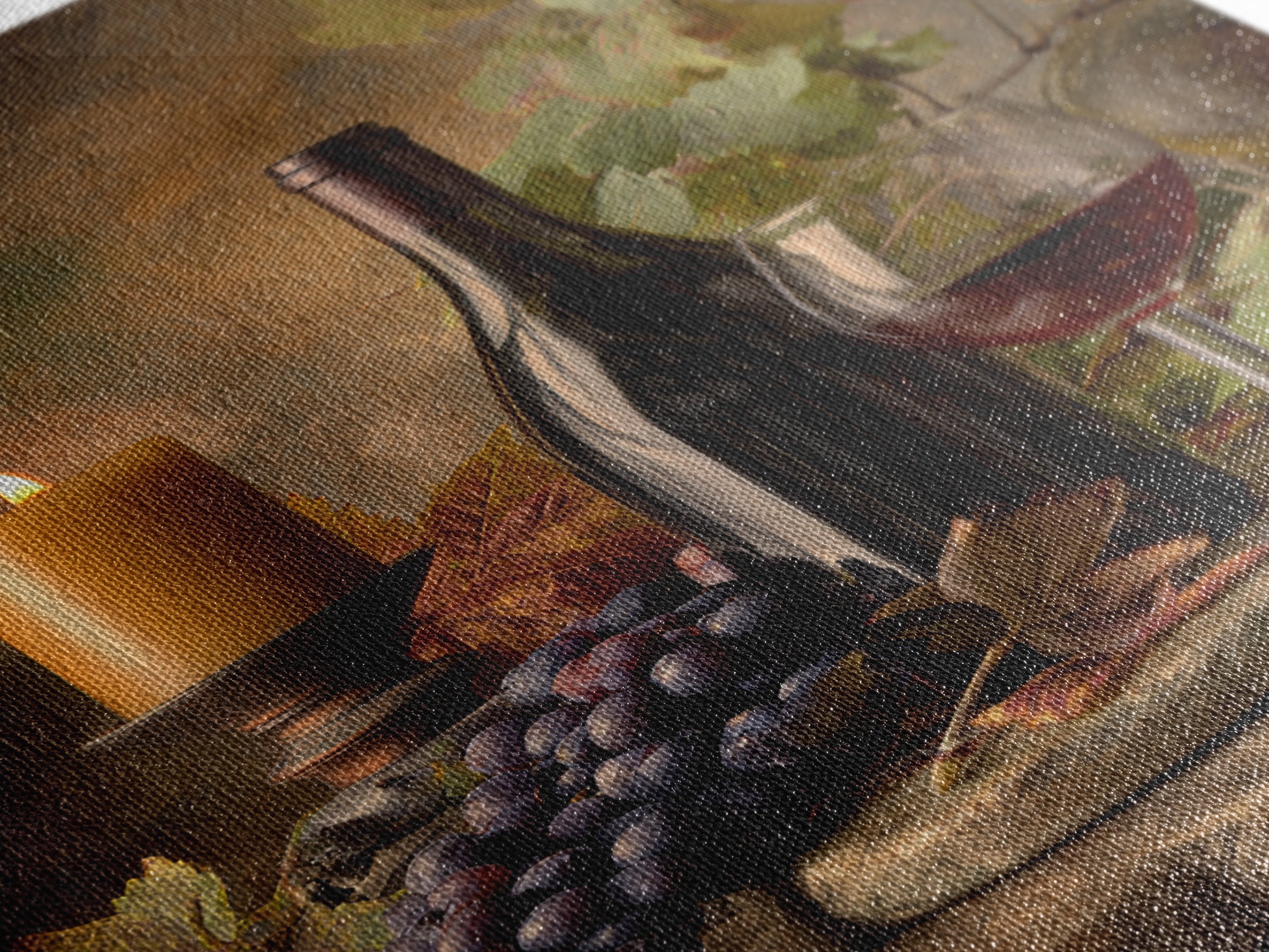Wine Tasting Flight Rendered as Elegant Still Framed Canvas Print, Winery Art, Winery Decor, Watercolor Art, Vineyard, WIN-2x3-18