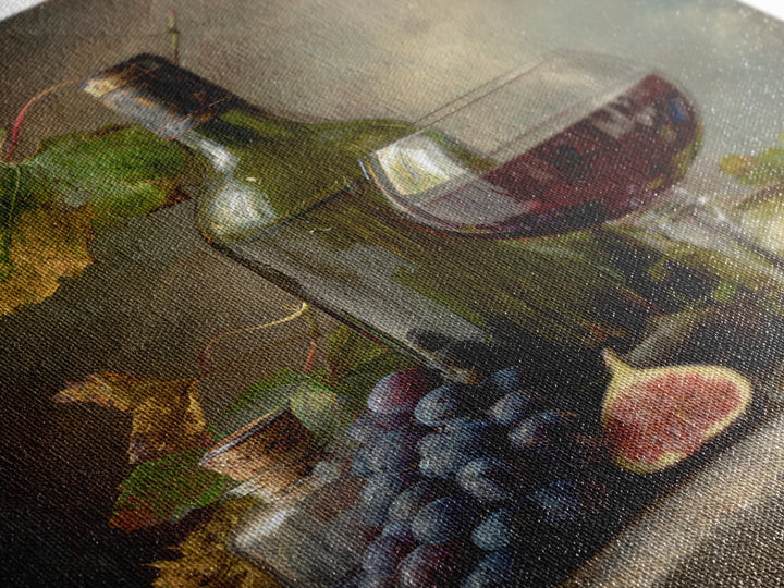 Wine Bottle and Glass Still Life Canvas Print, Winery Art, Artwork, Winery Decor, Vineyard, Bar Decor, Gallery Wall Art, WIN-2x3-58