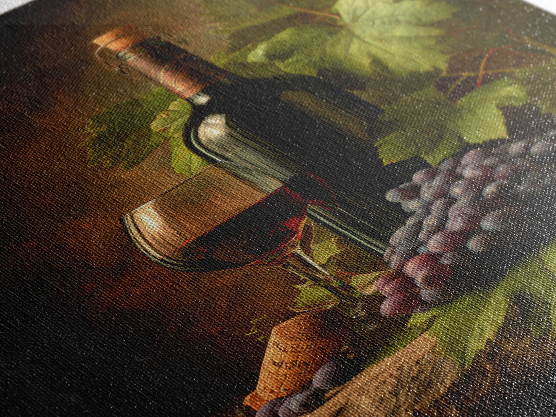 Wine Tasting Flight Rendered as Elegant Still Canvas Print, Winery Art, Art Print, Winery Decor, Oil Painting, Vineyard, WIN-2x3-66