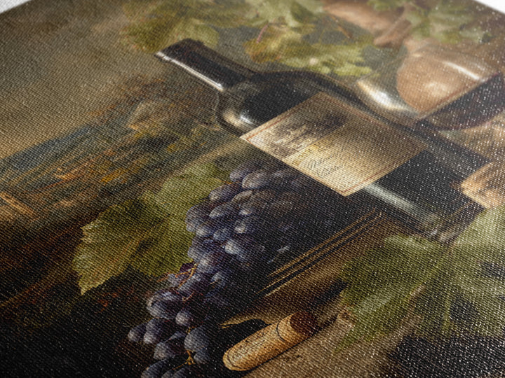 French Vineyard Hills Framed Canvas Print, Winery Art, Living Room Decor, Winery Decor, Fine Art, Vineyard, Travel Poster, WIN-2x3-88