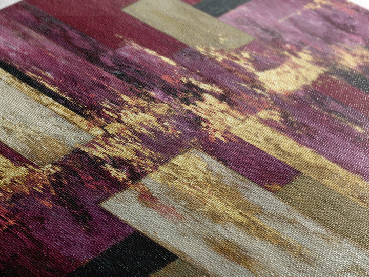 Burgundy Abstract with Gold Accents Framed Canvas Print, Winery Art, Gallery Decor, Winery Decor, Fine Art, Vineyard, WIN-3x1-15